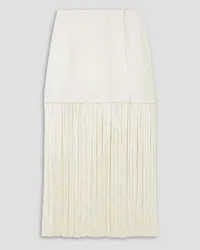 Sea Pari fringed crepe skirt - White White