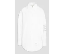 Striped cotton Oxford shirt - White