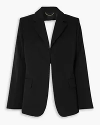 Victoria Beckham Backless paneled wool blazer - Black Black