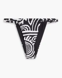 Mara Hoffman Coco printed bikini briefs - Black Black