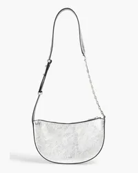 IRO Arc Slouch metallic crinkled-leather shoulder bag - Metallic Metallic