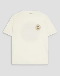 Holzweiler Logo-print linen-jersey T-shirt - White White