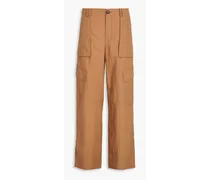 Lyocell-blend cargo pants - Brown