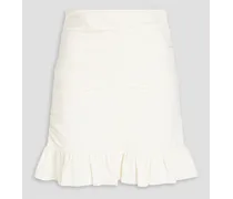 Knitted mini skirt - White