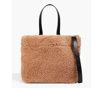 Faux shearling tote - Neutral