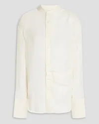 BITE Studios Cotton and silk-blend georgette shirt - White White