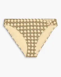 Tory Burch Printed low-rise bikini briefs - Neutral Neutral