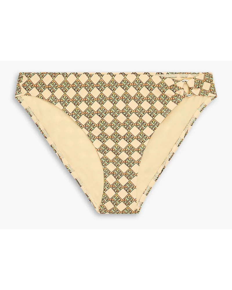 Tory Burch Printed low-rise bikini briefs - Neutral Neutral