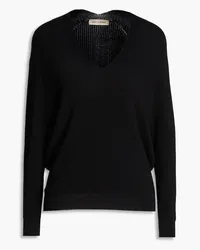 Gentryportofino Silk and cotton-blend sweater - Black Black