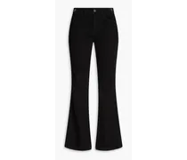 Mid-rise flared jeans - Black