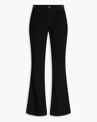 Maje Mid-rise flared jeans - Black Black