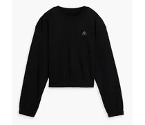 Wentzel embellished cotton-jersey sweatshirt - Black