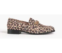 Owen leopard-print suede loafers - Animal print