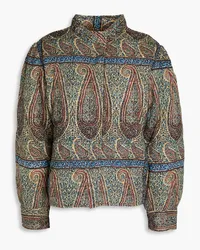 Antik Batik Hida quilted paisley-print cotton fil coupé jacket - Neutral Neutral