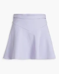 RED Valentino Fluted twill mini skirt - Purple Purple