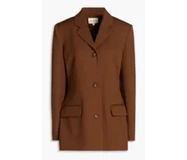 Lovund wool-blend blazer - Brown