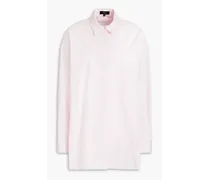 Theory Striped cotton-poplin shirt - Pink Pink