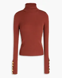 A.L.C. Desi ribbed wool-blend turtleneck sweater - Red Red