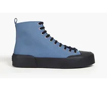 Canvas high-top sneakers - Blue