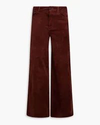 Paige Harper cotton-blend corduroy wide-leg jeans - Brown Brown