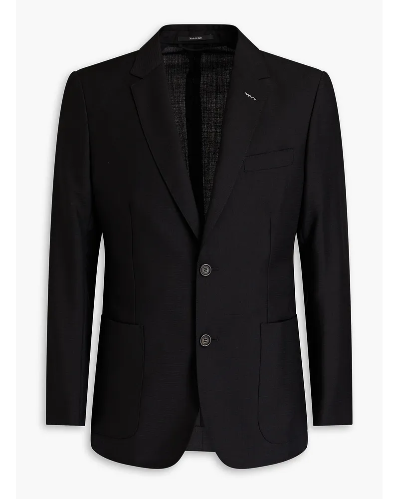 Dunhill Slim-fit wool and mohair-blend ripstop blazer - Black Black