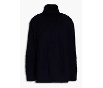 Annis cable-knit wool turtleneck sweater - Blue