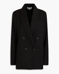 Vince Double-breasted TENCEL™-blend twill blazer - Black Black