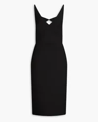 Oscar de la Renta Cutout wool-blend midi dress - Black Black