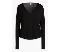 Stretch-knit sweater - Black