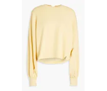 French Pima cotton-terry sweatshirt - Yellow