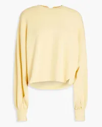 Frame Denim French Pima cotton-terry sweatshirt - Yellow Yellow