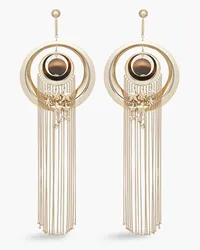 Zimmermann Gold-tone quartz earrings - Brown Brown