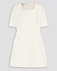 Stella McCartney Wool-blend crepe mini dress - White White