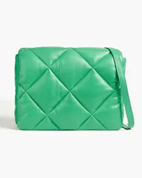 STAND Brynnie quilted leather shoulder bag - Green Green