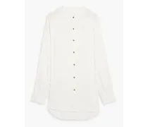 Onia Air linen-blend shirt - White White
