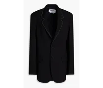 Stretch-wool blazer - Black