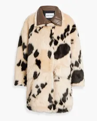 STAND Doona printed faux fur coat - Neutral Neutral