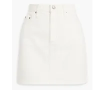 Piper denim mini skirt - White