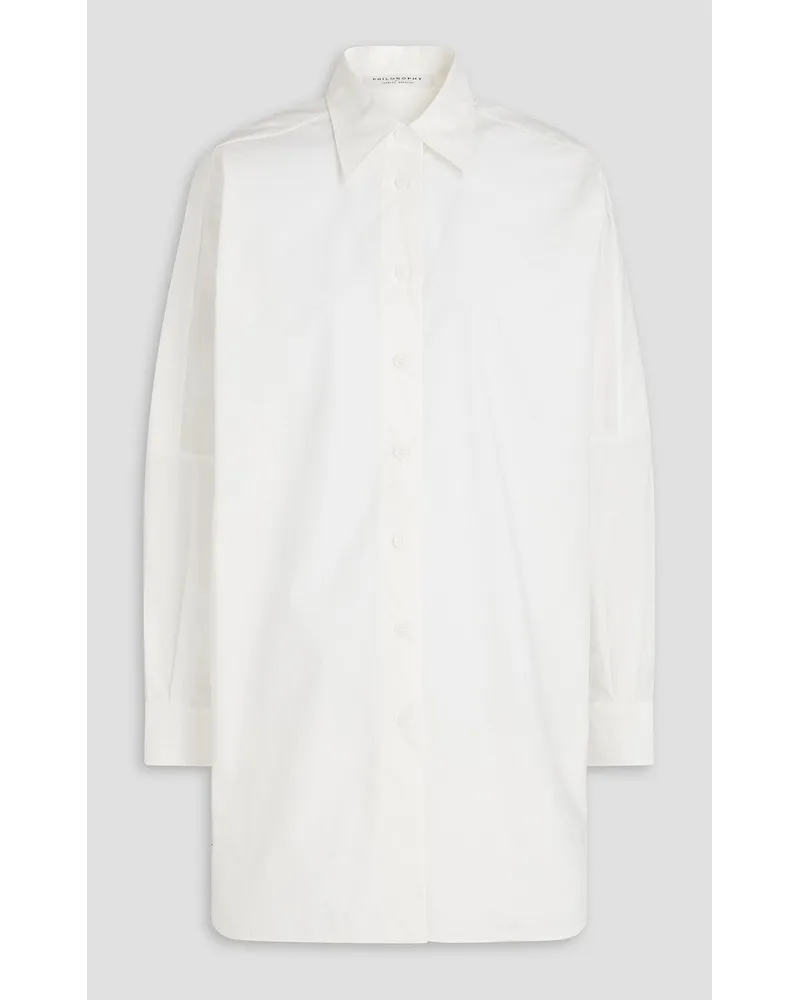 Philosophy Di Lorenzo Serafini Stretch-cotton poplin shirt - White White