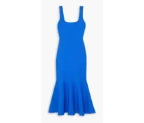 Stretch-knit midi dress - Blue