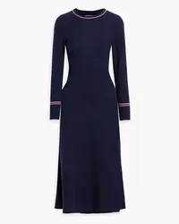 Chinti & Parker Merino wool and cashmere-blend midi dress - Blue Blue