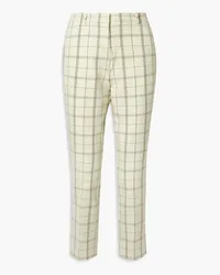 Tory Sport Checked twill tapered pants - White White