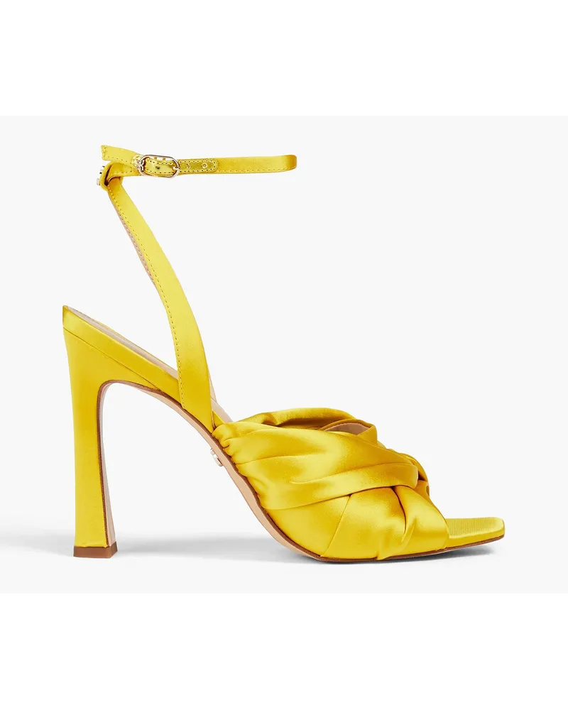 Sam Edelman Lavender twisted satin sandals - Yellow Yellow