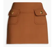 Twill mini skirt - Brown