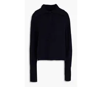 Knitted polo sweater - Blue