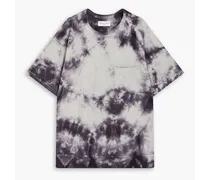 Chris tie-dyed French cotton-terry sweatshirt - Purple