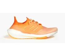 Ultraboost 22 rubber-trimmed mesh sneakers - Orange