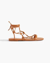 Gianvito Rossi Giza 05 lace-up leather sandals - Brown Brown