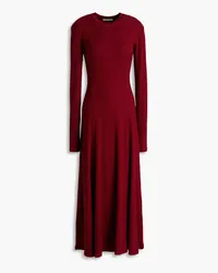 BITE Studios Ribbed-jersey midi dress - Burgundy Burgundy