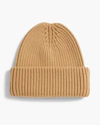 CORDOVA Ribbed wool beanie - Neutral Neutral